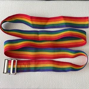 Vintage rainbow luggage strap